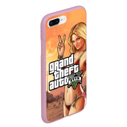 Чехол для iPhone 7Plus/8 Plus матовый GTA V girl - фото 2