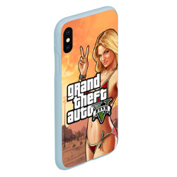 Чехол для iPhone XS Max матовый GTA V girl - фото 2