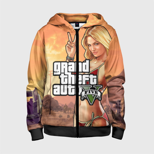 Детская толстовка 3D на молнии GTA Фото 01 Детская толстовка 3D на молнии GTA Фото 01