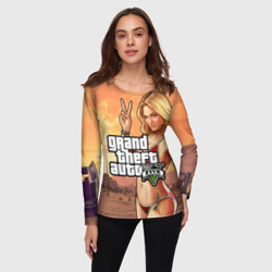 Женский лонгслив 3D GTA V girl - фото 2