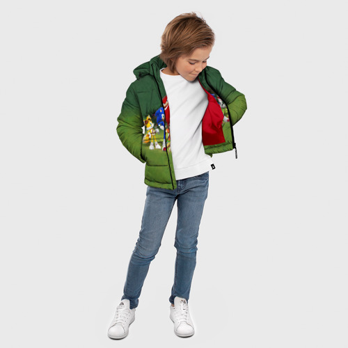 Зимняя куртка для мальчиков 3D Соник Бум, цвет красный - фото 5