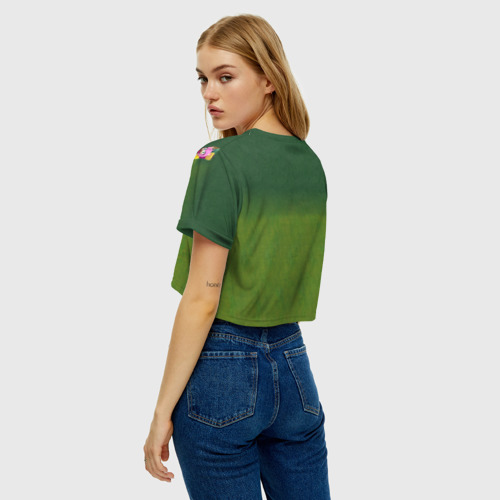 Женская футболка Crop-top 3D Соник Бум, цвет 3D печать - фото 5