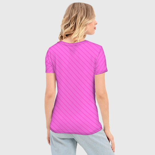 Женская футболка 3D Slim Эми Роуз, цвет 3D печать - фото 4
