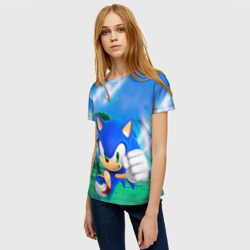 Женская футболка 3D Соник Бум - фото 2