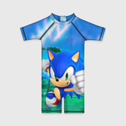 Детский купальный костюм 3D Соник Бум