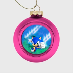 Ёлочный шар стеклянный/пластиковый Соник Бум