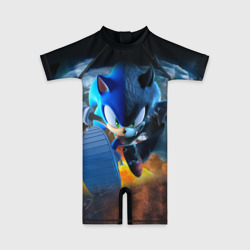 Детский купальный костюм 3D Соник Бум