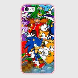 Чехол для iPhone 5/5S матовый Соник Бум