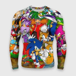 Мужской рашгард 3D Соник Бум