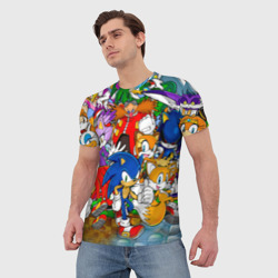 Мужская футболка 3D Соник Бум - фото 2
