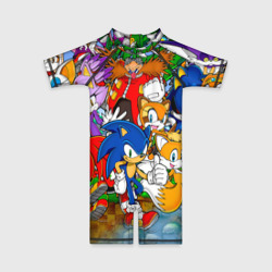 Детский купальный костюм 3D Соник Бум