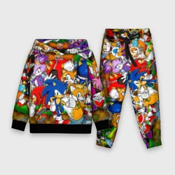 Детский костюм с толстовкой 3D Соник Бум