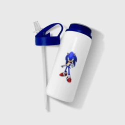 Бутылка для воды с трубочкой Ёж Соник - фото 2