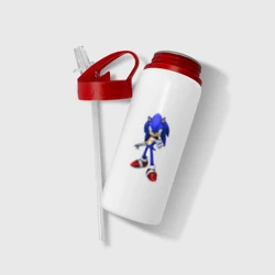 Бутылка для воды с трубочкой Ёж Соник - фото 2
