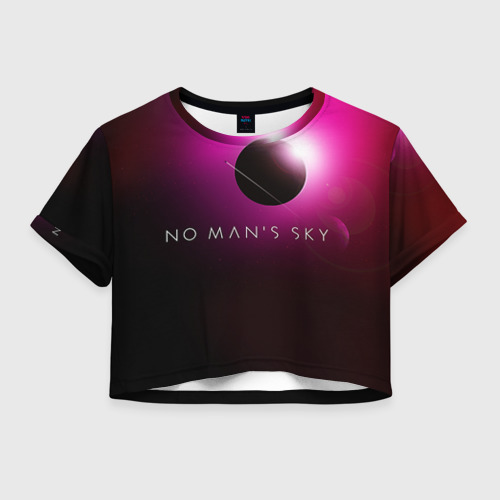 Женская футболка Crop-top 3D No Man's Sky 1, цвет 3D печать