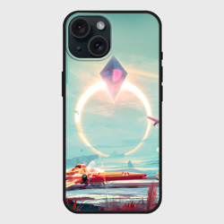 Чехол силиконовый для Apple iPhone 15 матовый No Man's Sky 2