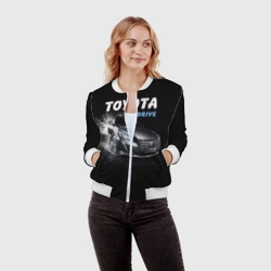 Женский бомбер 3D Toyota Drive - фото 2