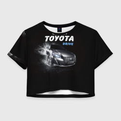 Женская футболка Crop-top 3D Toyota Drive