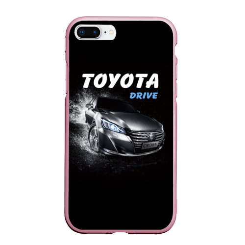 Чехол для iPhone 7Plus/8 Plus матовый с принтом Toyota Drive, вид спереди #2