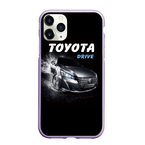 Чехол для iPhone 11 Pro матовый с принтом Toyota Drive, вид спереди #2