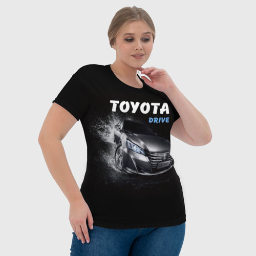 Женская футболка 3D Toyota Drive, цвет 3D печать - фото 6