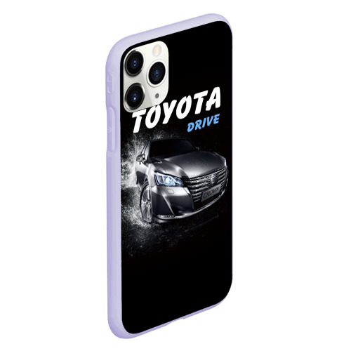 Чехол для iPhone 11 Pro матовый с принтом Toyota Drive, вид сбоку #3