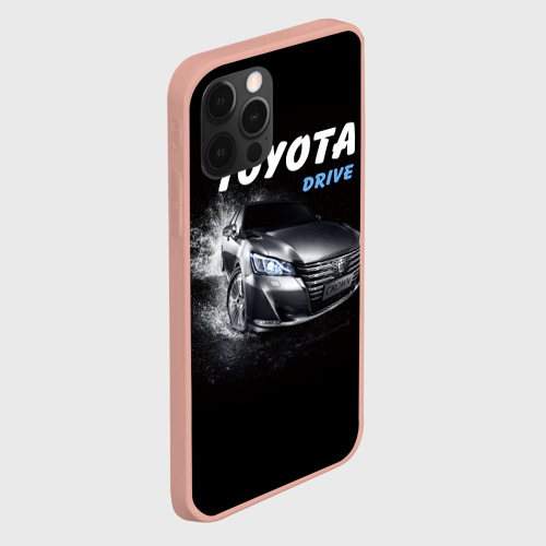 Чехол для iPhone 12 Pro Max с принтом Toyota Drive, вид сбоку #3