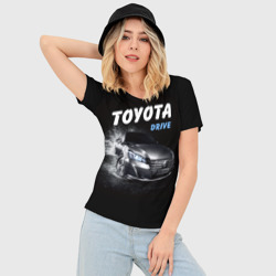 Женская футболка 3D Slim Toyota Drive - фото 2