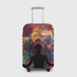 Чехол для чемодана 3D Йога - мандала