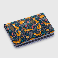 Картхолдер с принтом Лисички паттерн