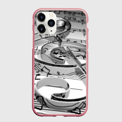 Чехол для iPhone 11 Pro Max матовый Скрипичный ключ