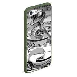 Чехол для iPhone 5/5S матовый Скрипичный ключ - фото 2