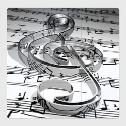 Магнитный плакат 3Х3 Скрипичный ключ