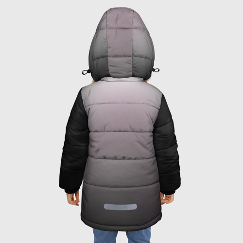 Зимняя куртка для девочек 3D Cute Demon, цвет светло-серый - фото 4
