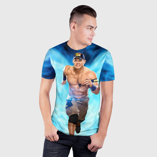 Мужская футболка 3D Slim Джон Сина 1, цвет 3D печать - фото 3