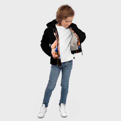 Зимняя куртка для мальчиков 3D с принтом Джон Сина 4, вид сбоку #3