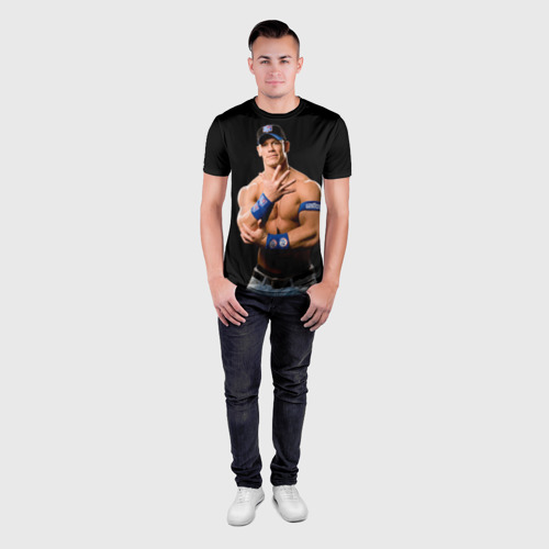 Мужская футболка 3D Slim Джон Сина 4 - фото 4
