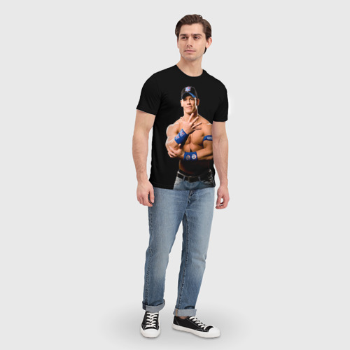 Мужская футболка 3D Джон Сина 4, цвет 3D печать - фото 5