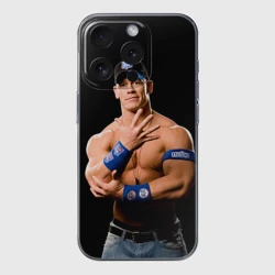 Чехол для iPhone 15 Pro Max силиконовый с защитой камеры Джон Сина 4