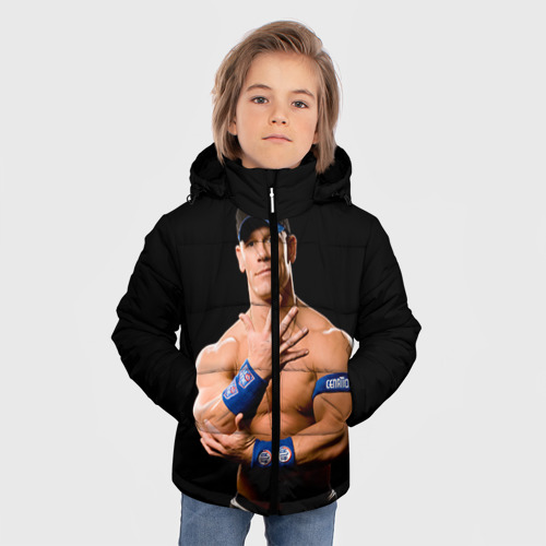 Зимняя куртка для мальчиков 3D Джон Сина 4, цвет красный - фото 3