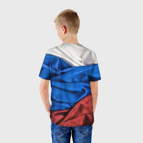 Детская футболка 3D Триколор, цвет 3D печать - фото 4