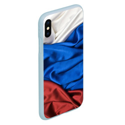 Чехол для iPhone XS Max матовый Триколор - фото 2