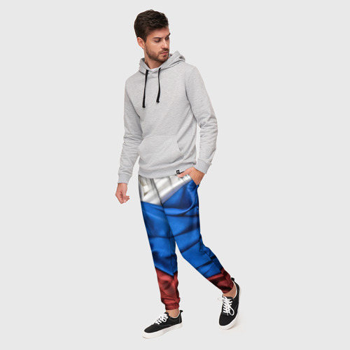Мужские брюки 3D Триколор, цвет 3D печать - фото 3