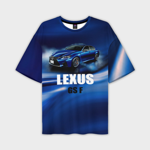 Мужская футболка oversize 3D Lexus GS F, цвет 3D печать