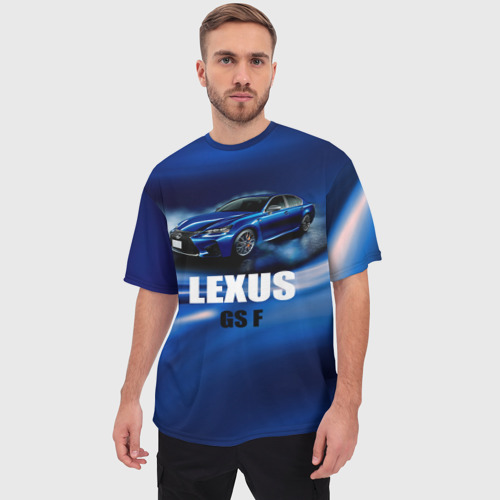 Мужская футболка oversize 3D Lexus GS F - фото 3