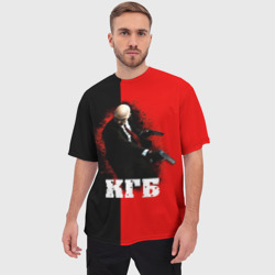 Мужская футболка oversize 3D КГБ - фото 2