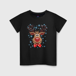 Детская футболка хлопок Олень. Рождество. Новый год