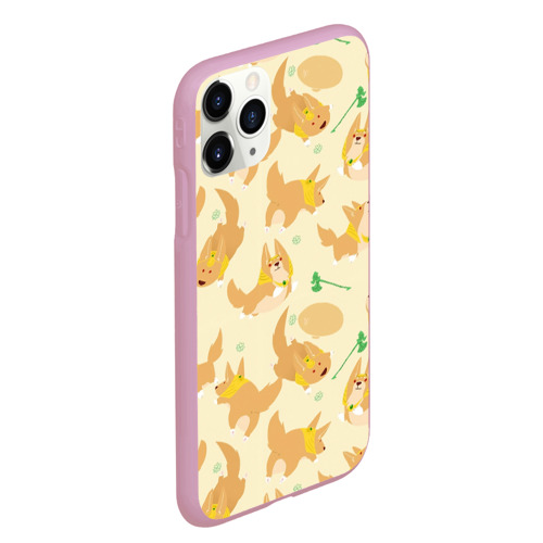 Чехол для iPhone 11 Pro Max матовый Nasus Dogs, цвет розовый - фото 3