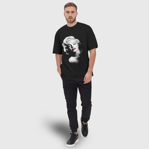 Мужская футболка oversize 3D Мэрилин Монро, цвет 3D печать - фото 5