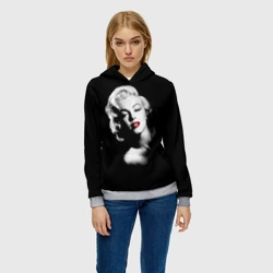 Женская толстовка 3D Мэрилин Монро - фото 2